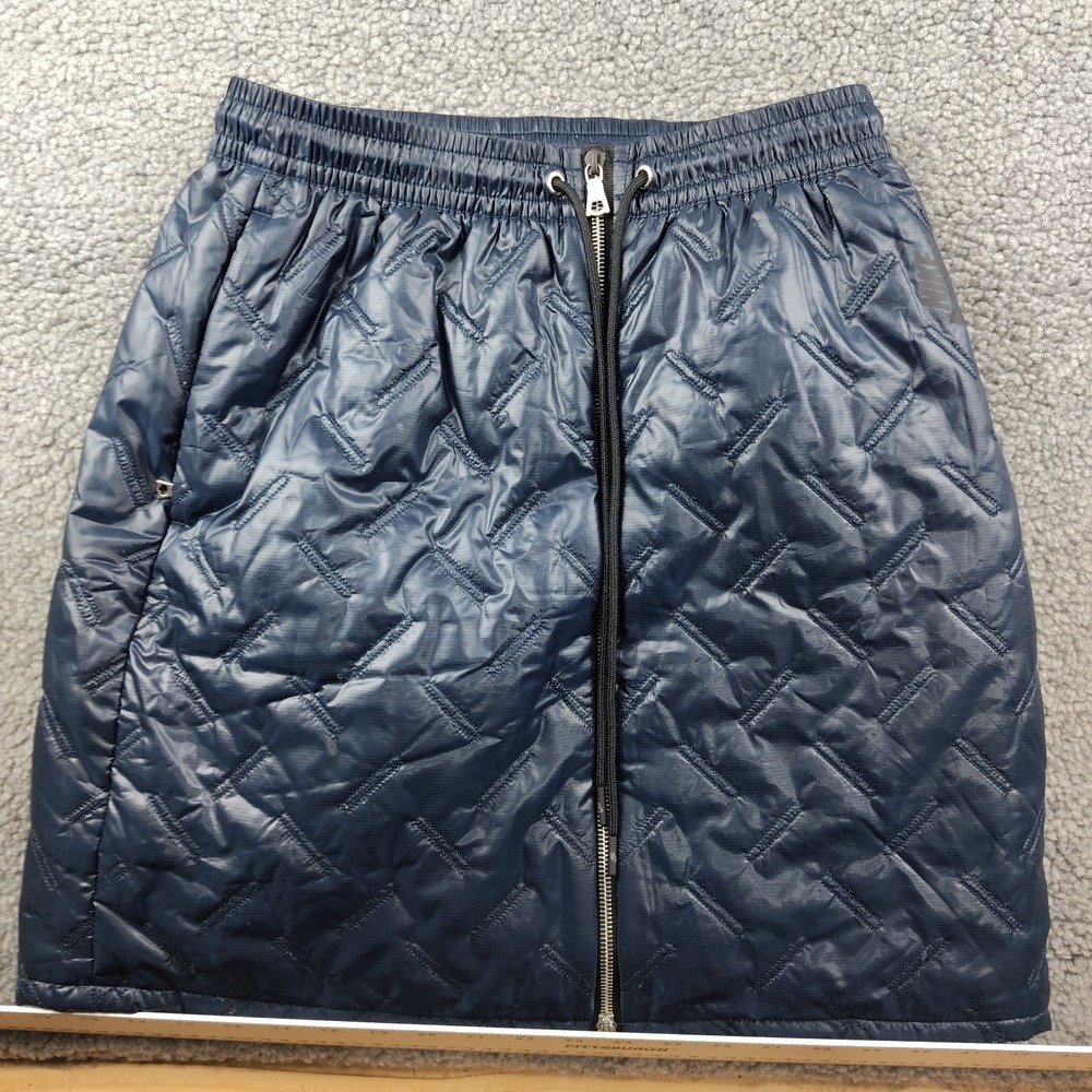 Nike Skirt Sz Medium Insulated Quilted Full Zip Blue Athletic EUC
